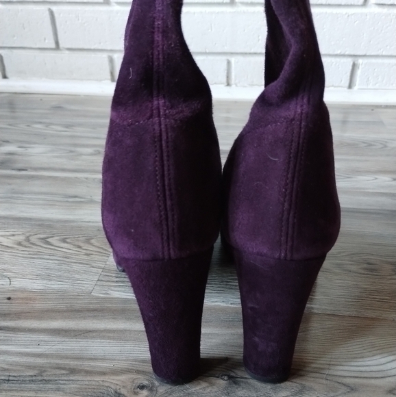 Stuart Weitzman Troika Thigh High Suede Tri-Color Boots Women's Size 9 - Picture 4 of 7